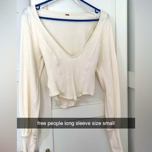 Free People corset long sleeve